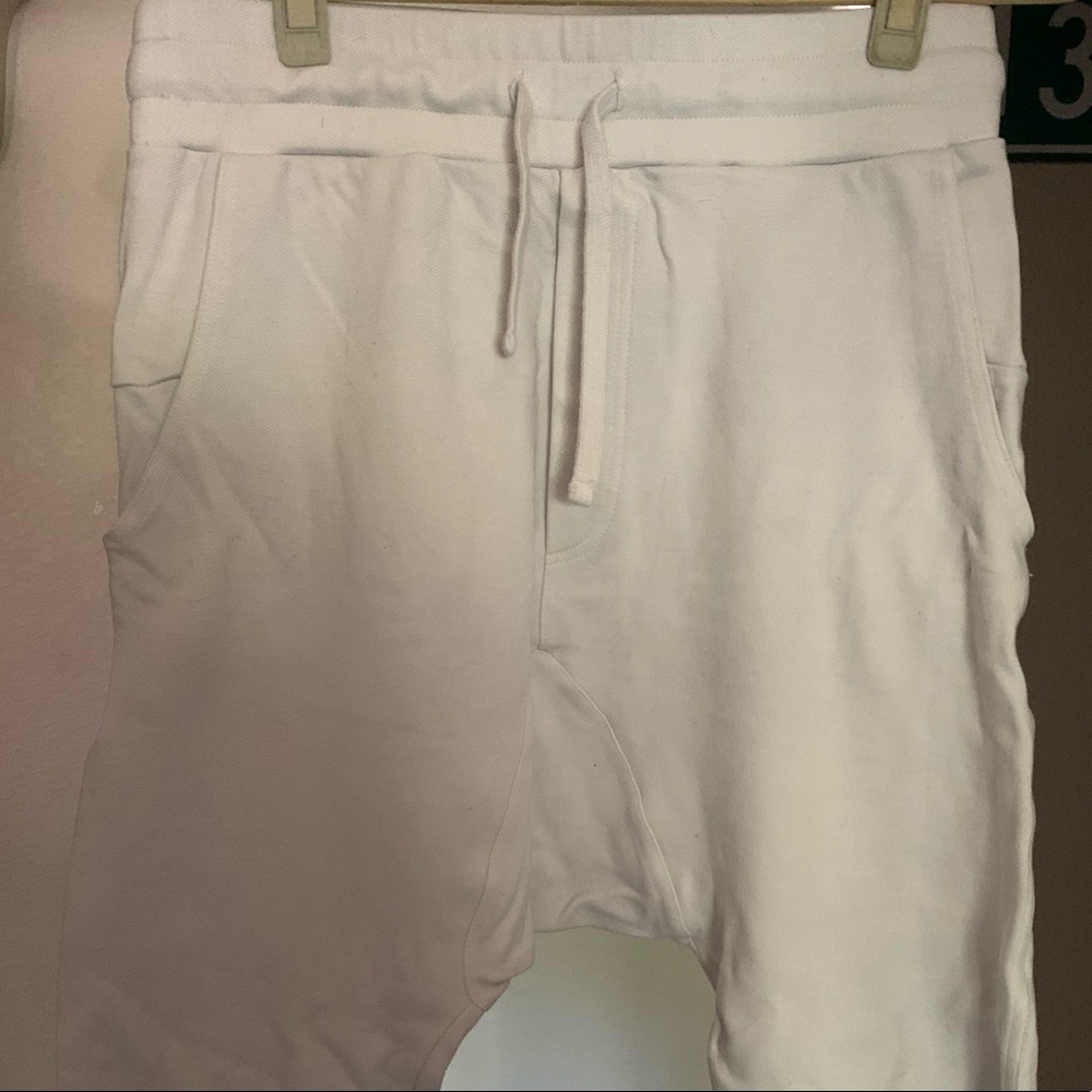 Zara Man White Haram Shorts